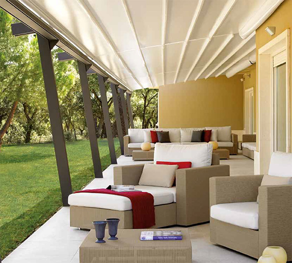 pergola à toile retractable PRATIC