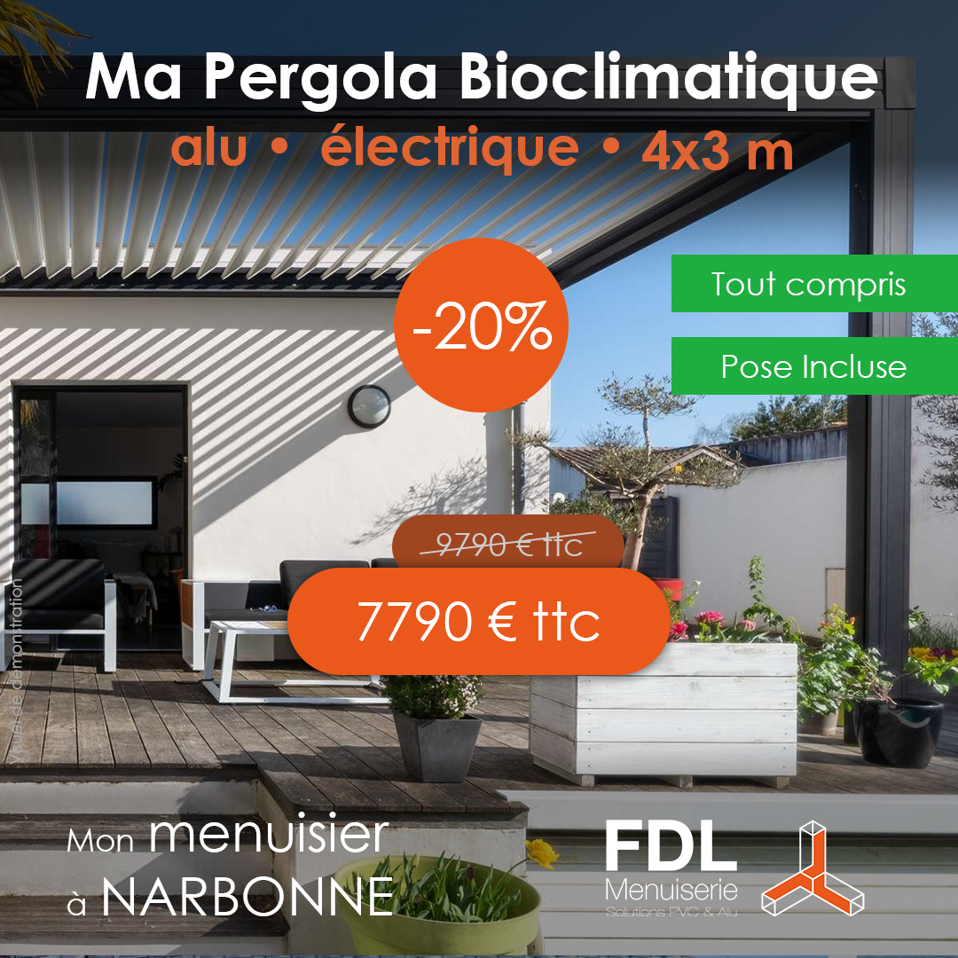 Promo pergola bioclimatique