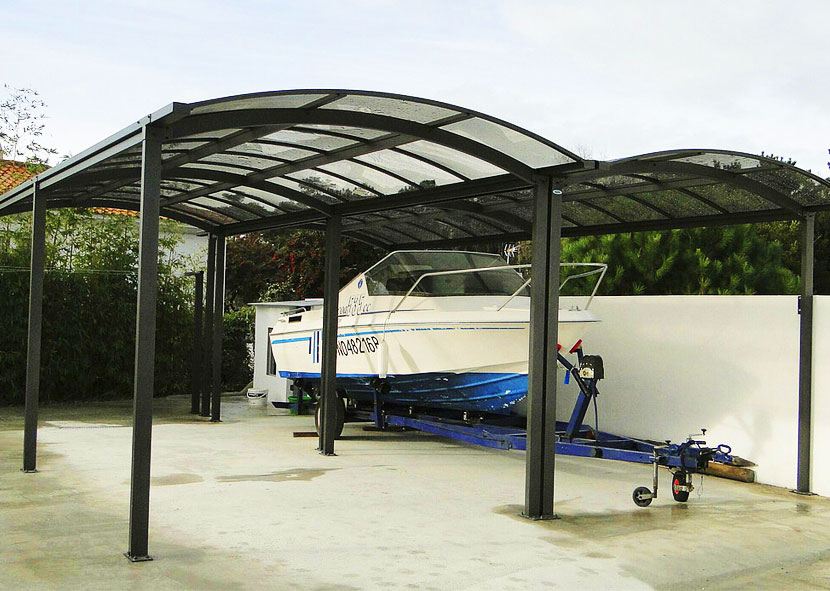 Carport double pour 2 voitures